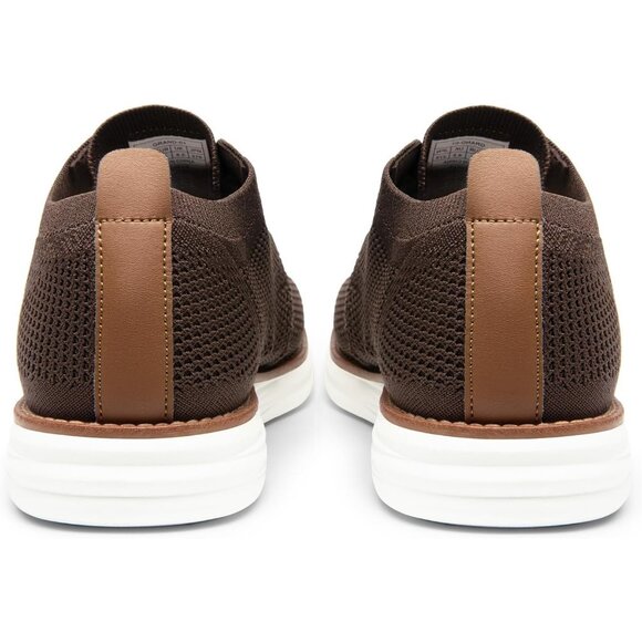 Men's Brown Knit Flex Breeze Mesh Lightweight Casual Walking Sneaker Shoes - Picture 4 of 10